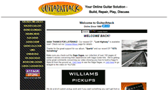 Desktop Screenshot of guitarattack.com